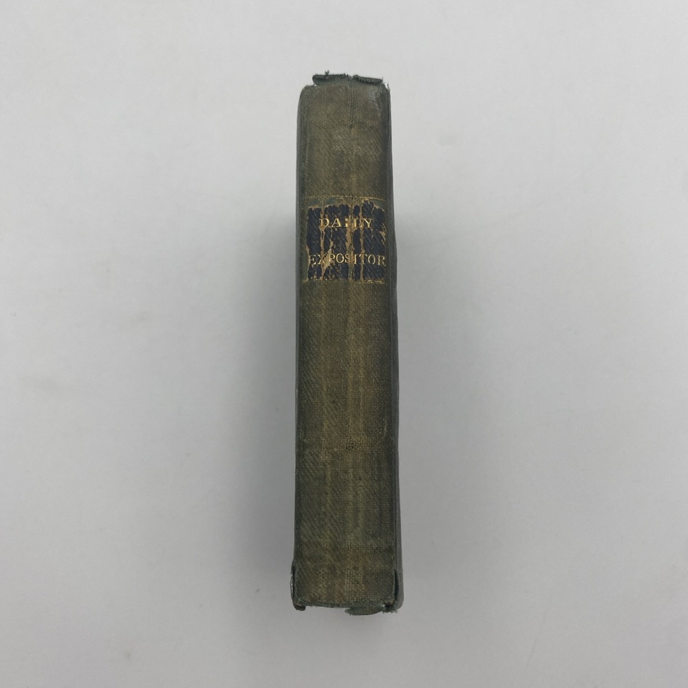 Antique The Daily Scripture Expositor American Tract Society Pocket Size